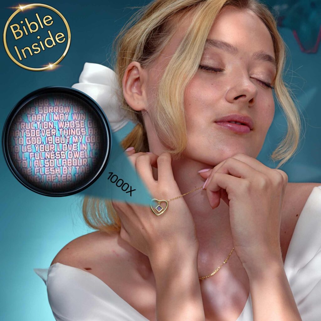 MyNanoJewelry - Elegant Earrings With Bible Inside by My Nano Jewelry