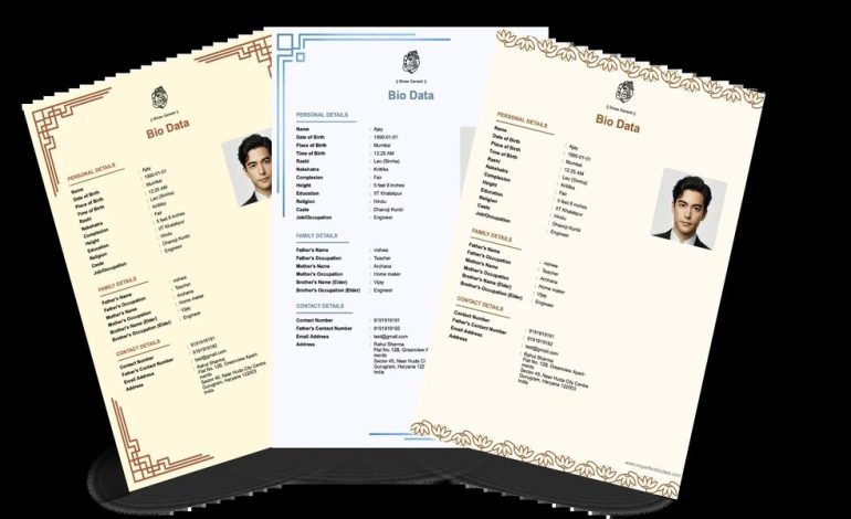 Free Marriage Biodata Maker: Time to Create a Professional Biodata & Download PDF in 2 Minutes